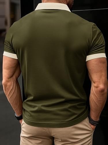 Image of Noble Monk Relax Fit |Textured| Lycra | Polo Neck T-Shirt