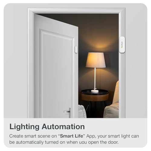 Image of Sekyo WiFi Smart Door Alarm Sensor | Wireless Magnetic Home Security System with Real-Time App Notifications | Easy Installation | Smart WiFi Connectivity for Door & Window (Pack of 2)