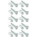 Snug Fastener Ten (10) 1/4-20 x 2 Long Carriage Bolts Set w/Nuts & Washers (SNG283)