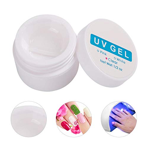 3 Colors Fast Dry Crystal Nail Extension Glue Manicure UV Gel Builder Nail Glueï¼ŒPoly Gel Nail Extension Set Nail Extension Glue Manicure Extension Glue Nail Decor Extension Glue(CLEAR)