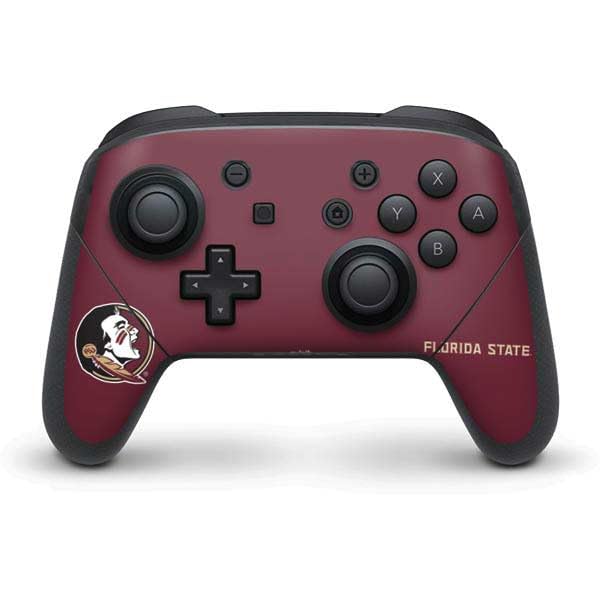 Skinit Decal Gaming Skin Compatible with Nintendo Switch Pro Controller - Officially Licensed Florida State FSU Seminoles Design