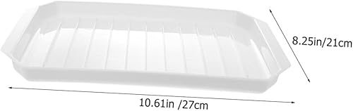 Miniatura 7 de Anneome Parrilla de tocino descongelador de alimentos para horno, microondas, bandeja de tocino, cocina de tocino, microondas, placa de carne, horno