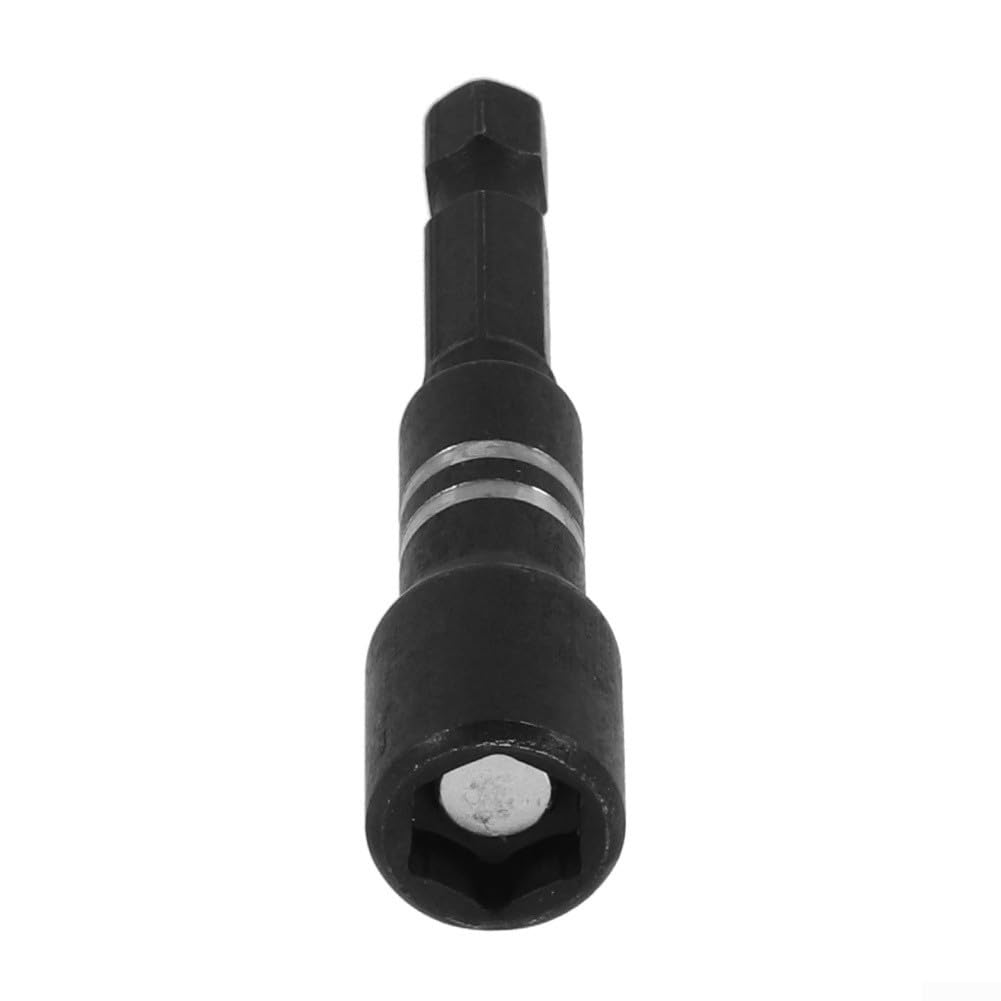 Set di 5 chiavi a bussola esagonali, 8 x 65 mm, in acciaio al cromo-vanadio, con punta magnetica, per trapano elettrico, riparazioni auto fai da te