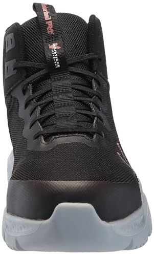 Image of Timberland PRO Women's Setra Mid Composite Safety Toe Industrial Athletic Work Shoe, Black /Grey /Rose-2024 NEW, 7.5 W US