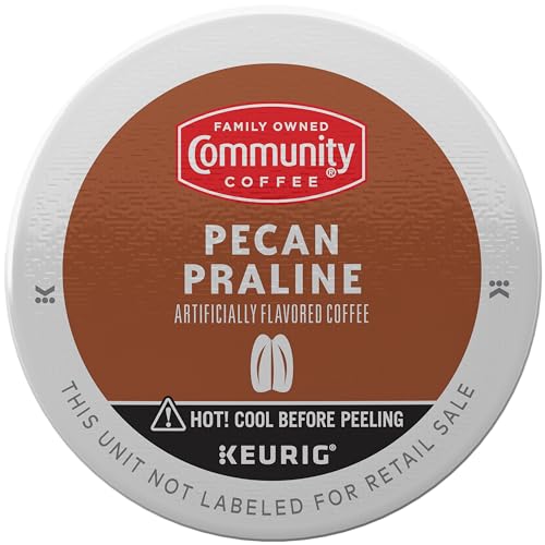 Image of Community Coffee Pecan Praline Medium Roast Single Serve Keurig K-Cup Pods 32 ct Box
