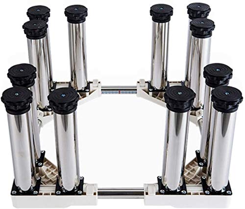 Trolley Washer and Dryer Stands, Multi-Functional Movable Adjustable Base Stand, Pedestal for Washing Machine Stainless-Steel with 12 Foot,20cm