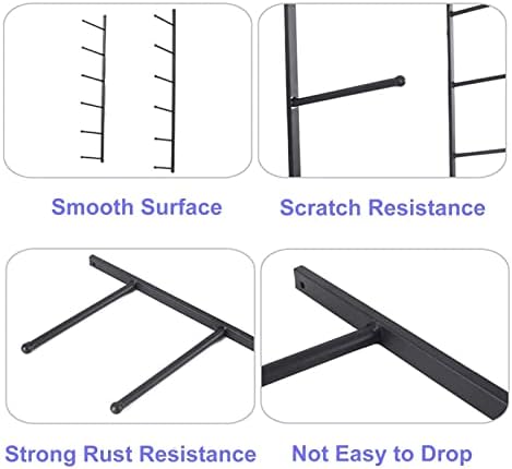 Wall Mounted Yoga Mat Rack - Durable Metal Holder for Foam Rollers, Towels & Accessories - Perfect for Home Gym, Fitness Studios & Yoga Enthusiasts image 5