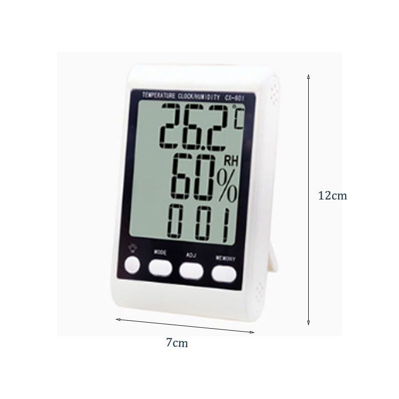 ABS Digital Display with Backlight Electronic Thermometer Hygrometer Meter