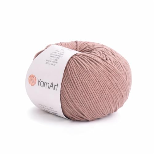 Image of YarnArt Genius Soft Cotton Acrylic Blend Yarn - Amigurumi, Crochet and Knitting -%55 Cotton-45% Acrylic, Craft Yarn for Kids and Adults Garments, Baby Items and Accessories, 174 yds / 50 g
