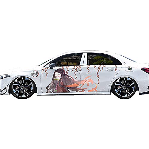 Demon Slayer Nezuko - Car Window Decal Anime Sticker Tanjiro Kamado | Kimetsu no Yaiba - Car Stickers Anime Vinyl Stickers Car Side Auto Vinyl Decal Art (Kamado Nezuko 55
