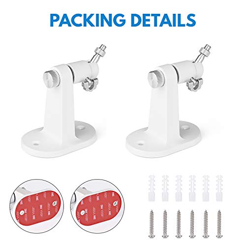 2Pack Security Wall Mount For Arlo Pro, Arlo Pro 2, Arlo Ultra, Arlo Pro 3, Arlo Go, Arlo Essential Spotlight Camera, Adjustable Indoor/Outdoor Mounting Bracket For Your Surveillance Camera (White) #TOP7