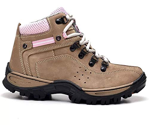 Bota Coturno Adventure Couro Nobuck JNA SHOES Trilha Aventura