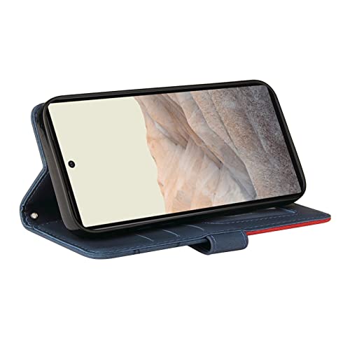CXTcase for Google Pixel 6 Pro Case,Wallet PU Leather Flip Folio Case Cover with Card Holder Slots Magnetic Closure,Protective Phone Case for Google Pixel 6 Pro,Blue - Image 3