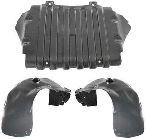 Parts N Go Fender Liner and Engine Undercover Set for 2007–2013 GMC Sierra 1500