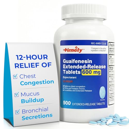 Timely Guaifenesin 600 mg Extended Release Tablets