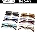 WHHJM Mens Fashion Rimless Rectangle Sunglasses for Man Frameless Square Glasses Gradient Tinted UV400 Lens (Gold/Gradient Brown)