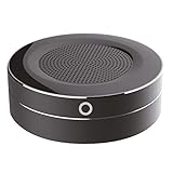 AXSOM – CIRLY -Altavoz Inalámbrico de Metal, Altavoz HiFi portatil, Altavoz portátil Bluetooth, Tarjeta Micro SD, Conector Jack 3.5. Altavoz Negro.