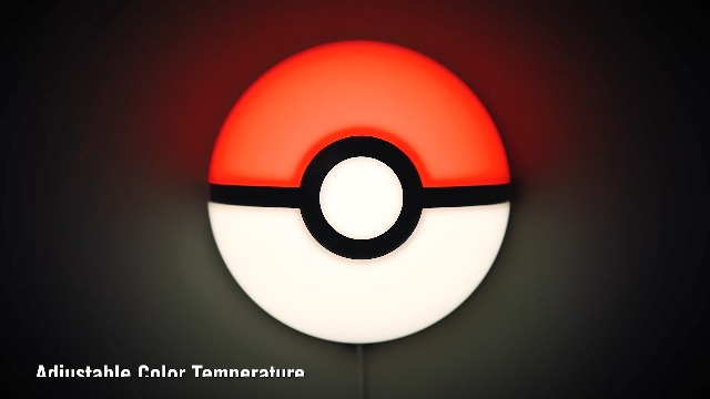 Watch Pokemon Poke Ball 3D Wall Light on Amazon Live