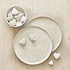 Santa Barbara Design Studio Pure Design Paper Mache Heart Decorations for Home, 2.75" x 2.75", White #2