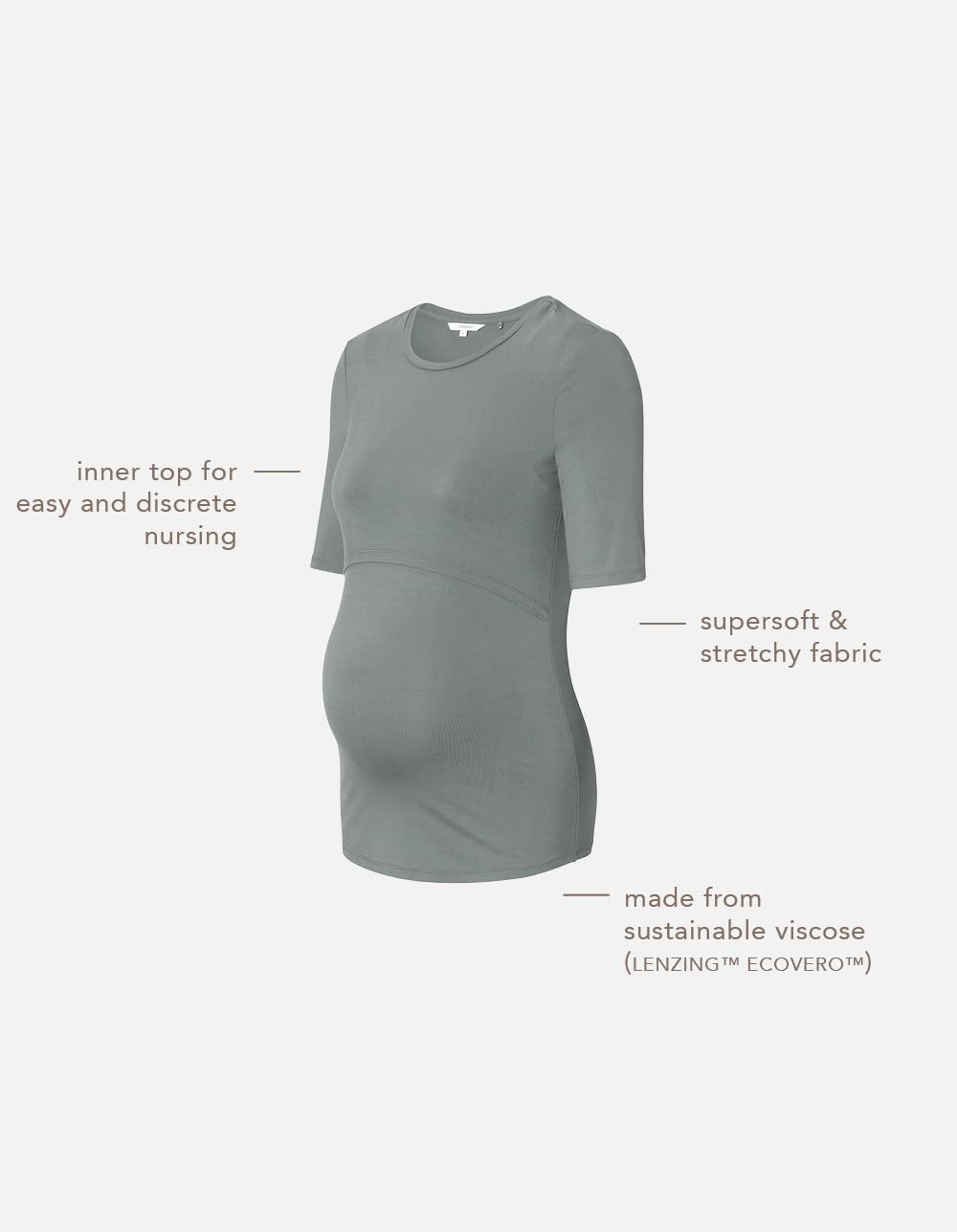Noppies Juillet Nursing Bi-Stretch Top SS T-Shirt Femme