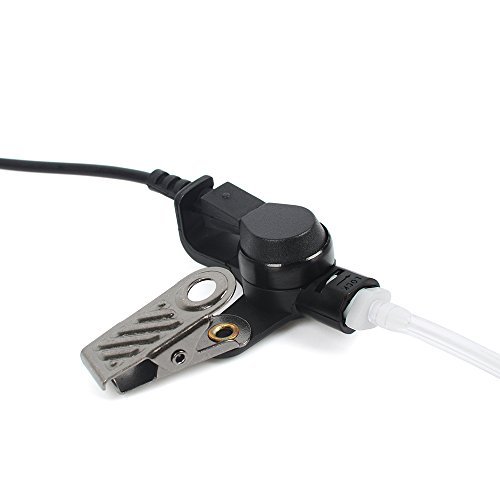 Hys 3.5Mm Police Listen Only Acoustic Tube Earpiece With One Pair Medium Earmolds For Speaker Mics #TOP2