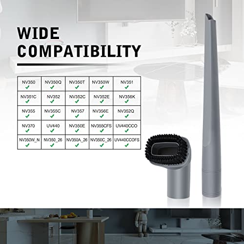 Lanmu Crevice Tool And Dust Brush Compatible With Shark Navigator Lift-Away Vacuum Cleaner Models Nv350, Nv352, Nv355, Nv356E, Compare To Part No.112Ffj #TOP1