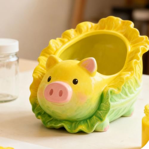 Moule en silicone cochon anti-adhésif pour récipients et objets déco
