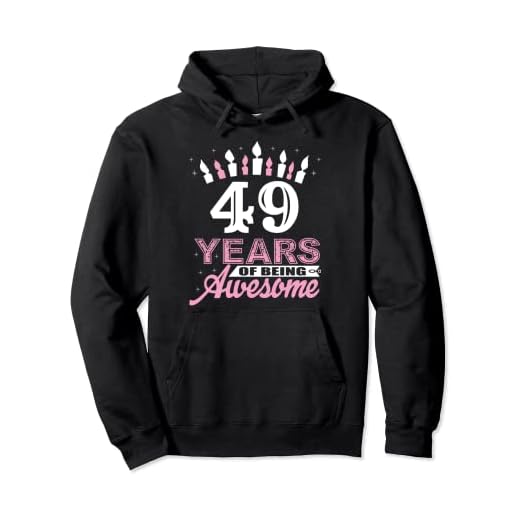 Camisetas de cumpleaños 49 años para mujer, regalo de vela Sudadera con Capucha
