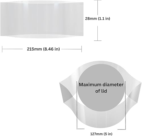 Miniatura 10 de Bandas para envoltura de cuello de botella termocontraíbles perforadas para sellar muchos tamaños diferentes (paquete de 250)