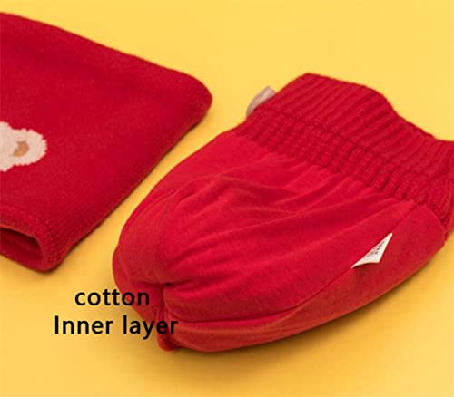 Gorro sombrero de beanie para evitar resfriados en niños con bufanda suave 5