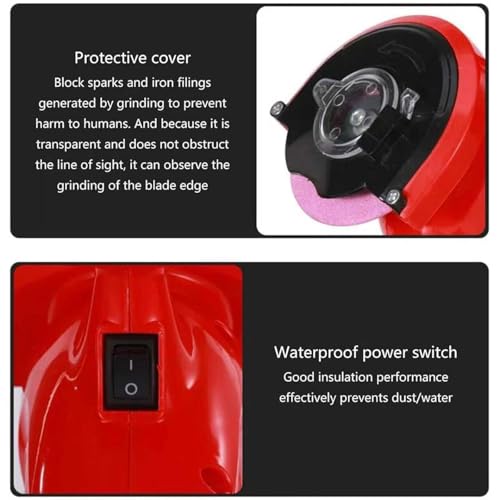 Affilacatene Elettrico da 250 W - Smerigliatrice da Banco Portatile con Angolo Regolabile da 0 A 35°, velocità di 8400 Giri/Min, Adatto A Catene da 11,5 A 22 Pollici, IDE