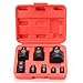 FLZOSPER 8-Piece Impact Adapter and Reducer Set, CR-V, SAE, for Sockets and Drive Tools with Storage Case