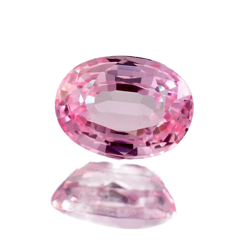 Gemme morganite naturelle à facettes 8 x 11 mm pour haute joaillerie