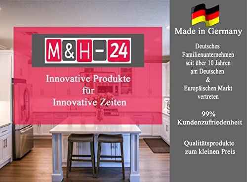 M&H-24 Filter Dunstabzugshaube Aktivkohle + Fettfilter Zuschneidbar - Aktiv-Kohlefilter für Abzugshaube Dunstabzug 60cm Dunstfilter Universal 57 x 47 cm Schwarz – Bild 7