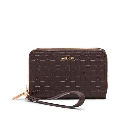 Anne Klein Women's Embossed Double Zip Around Wallet