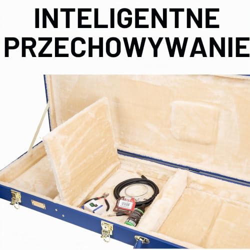 Crossrock Etui na gitarę z serii Designer, Żywy niebieski, Elektryczny, Gitara