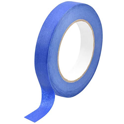 Malerkrepp 20mm*50m Blau Maler Klebeband Premium Malerkrepp Handwerk Kunst Einfache Entfernung Malerarbeiten Dekorieren Malerkreppband für Streichen & Lackieren