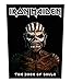 Produktbild Iron Maiden Rückenaufnäher Book of Souls Logo offiziell Nue Schwarz Woven 36 cm One Size