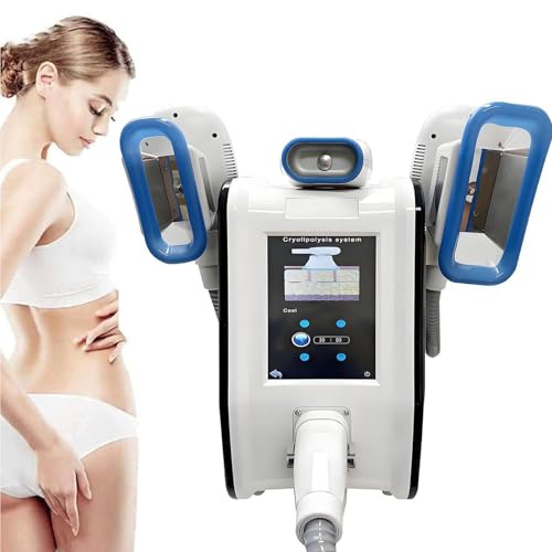DDZJTPP Máquina Criolipólisis con 3 Manijas para La Eliminación Grasa por Congelación,Dispositivo para Esculpir Grasa por Criolipólisis,Máquina Crioterapia 360,Criocongelación Corporal