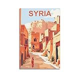 Syrien Vintage-Reiseposter, Heimdekoration, Wandkunst, zum 