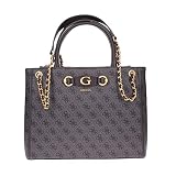 bolsas de mano mujer Con esta bolsa Guess, están prácticamente y elegantemente equipadas. Gracias a los dos compartimentos principales, tiene suficiente espacio para colocar sus artículos ordenados. ¡El diseño también noble te da elegancia y estilo! El patrón del logotipo inspira a todos! Tamaño: 36 x 26 x 10 cm
