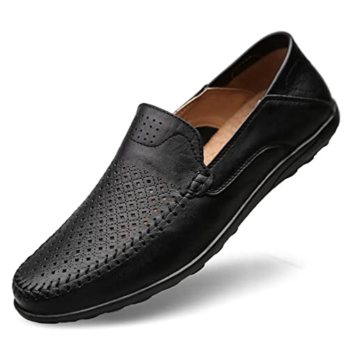 Zapatos casuales de hombre confeccionados en cuero con acabados detallados