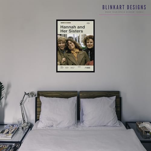 Image of BLINKART Hannah& Hersister Movie Poster Frame 12x18 Inch | Premium 300 GSM Paper Wall Print | Mid Century Vintage Film Artwork for Home, Bedroom, Living Room, Office | Framed Photo Decor