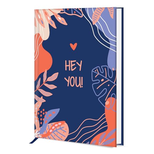 Image of Hard Bound Notebook for Girls & Women | A5 Ruled Journal | 192 Pages | 80 GSM Premium Paper | Designer Laminated Cover | Ribbon Bookmark | Notebook for School, College, Office, Journaling & Note Taking (DM4003)