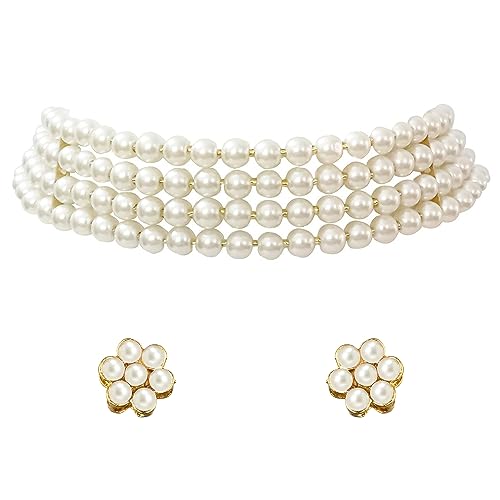 Peora Traditional Maharani Haar Necklace with Earrings Bridal Jew...