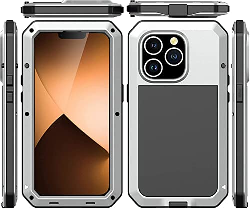 Coque iPhone 14 Pro Max anti-chute protection intégrale argent - 7