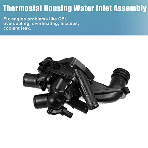 X AUTOHAUX 11538674895 Engine Coolant Thermostat Housing Assembly for Mini Cooper Paceman 2013-2016 1.6L L4 for Mini Cooper 2010-2015 for Mini Cooper Countryman by X AUTOHAUX - Image 3