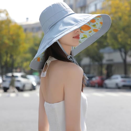Sombrero de playa con ala extra ancha 6" y protección UV para mujer miniatura 3