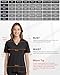 Eipnare Scrubs for Women, Stretchy V-Neck Scrubs Top with 2 Pockets and 4-Way Stretch Fabric, Slim Quick-Dry Anti Wrinkle Scrub Shirts Black