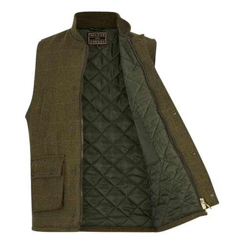 Walker and Hawkes - Men's Derby Tweed Barrington Shooting Gilet3